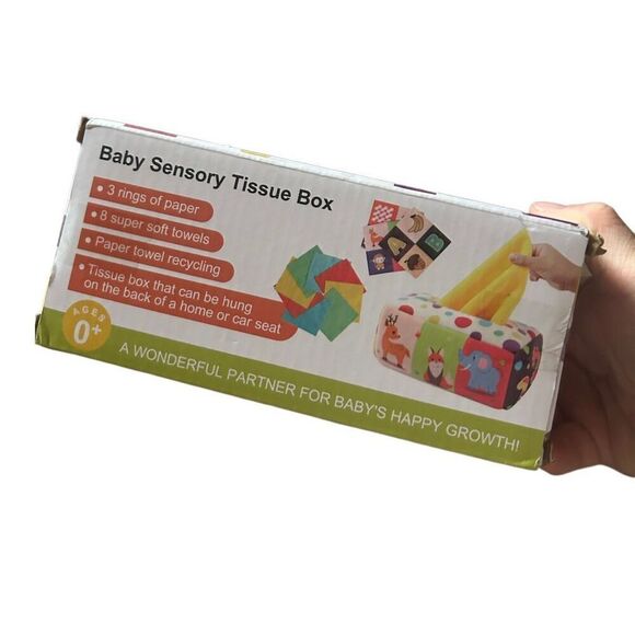 Baby sensory tissue box toy - Picture 3 of 3